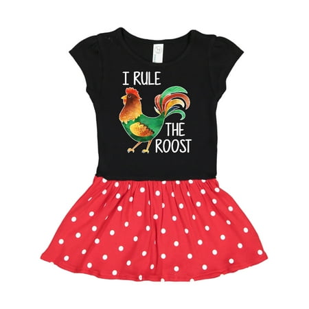 

Inktastic Farmer I Rule The Roost Rooster Gift Toddler Girl Dress