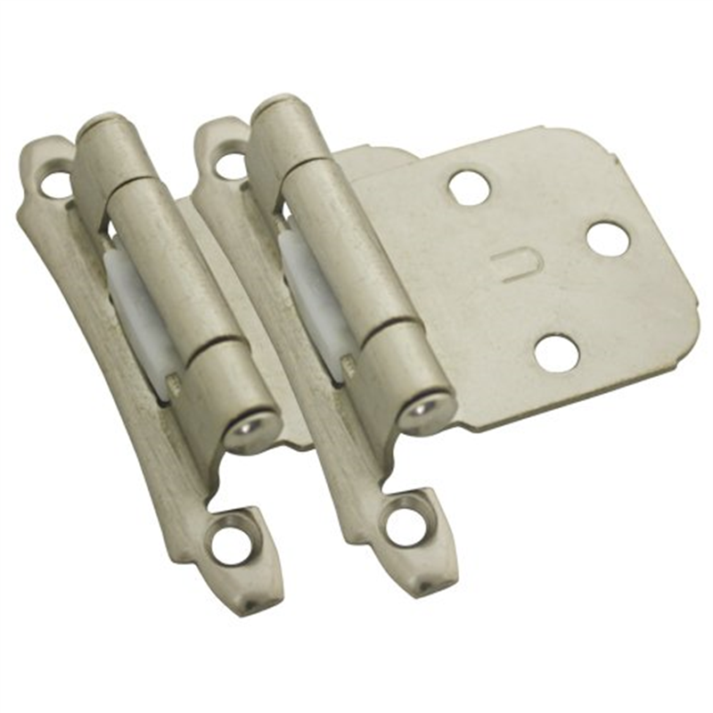 Cosmas 17929 Sn Satin Nickel Cabinet Hinge Variable Overlay Pair