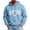 Light Blue, variant on MXALUOB Hooded Sweatshirts for Men Letter Graphic Warm Fashion Pullover Drawstring Drop Shoulder Fall Winter Hoodies Casual Streetwear
