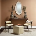 thumbnail image 5 of Jamie Young Co Woven Leather Ottoman in White Hide Leather, 5 of 5