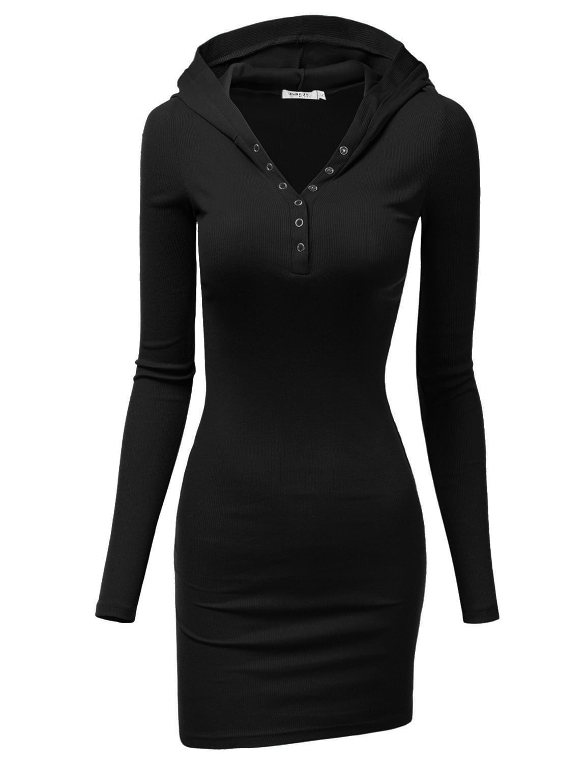 fitted hoodie dress