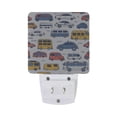thumbnail image 2 of Hand Drawing Vehicles Night Light 2 Pack LED Nightlight Plug into Wall Dusk to Dawn Sensor Soft White, 2 of 7