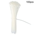 thumbnail image 1 of Wweixi 100pcs Zip Ties Wire Power Cable Label Mark Tag self-locking nylon mark ties Nylon Self-Locking Tie Network Cable Marker Cord Strap, 1 of 9