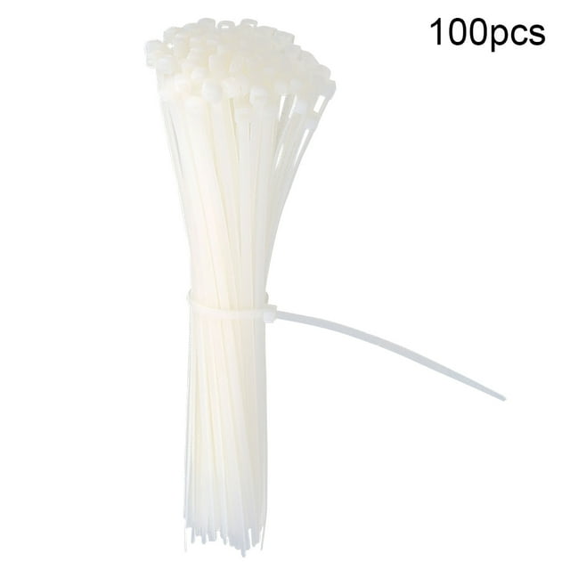 Youkk 100pcs Zip Liens Fil d'Alimentation Câble Étiquette Marque Étiquette Auto-Verrouillable en nylon Marque Liens nylon Auto-Verrouillable Lien Réseau Marqueur Câble Cordon Sangle
