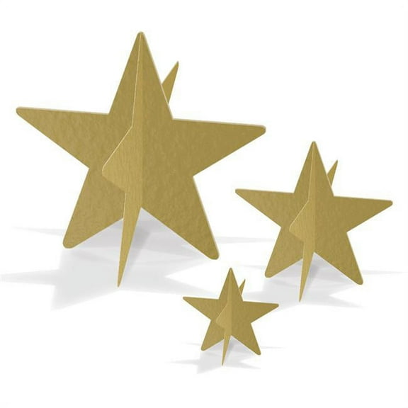 Beistle 3-D Foil Star Centerpieces