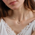 thumbnail image 5 of Humble Chic Rose Gold Druzy Delicate Necklace - Gold Dainty Chain Simple Pendant, 5 of 9