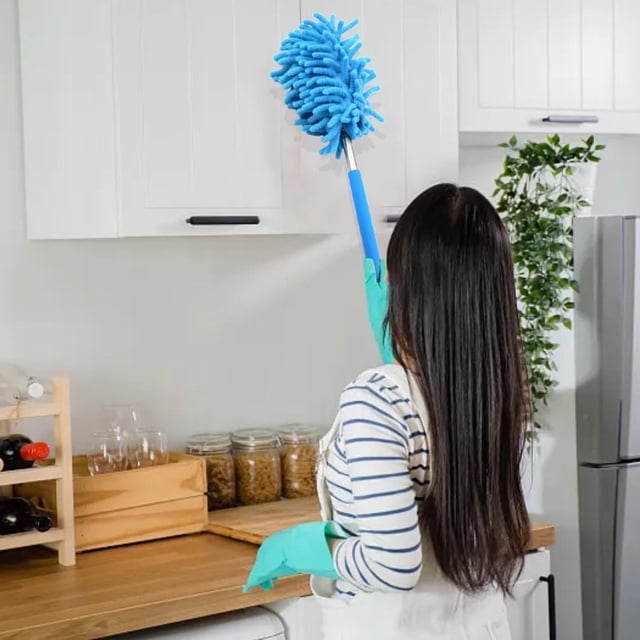 Steel Extended Feather Duster Duster Functional Retractable Household Duster For Cleaning Cars Computers Air Conditioners And So On Piece Water Solution Kitchen Scrub Brush with Soap Vegetable Brush