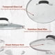 thumbnail image 3 of Tapa de olla WishDirect de vidrio templado de 30 cm para sartenes de 30 cm, 3 of 7