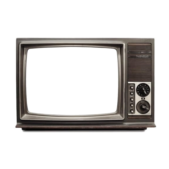 Old School Tv Edible Icing Image Cake Topper, by Tnct.