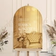 Personalized Gold Mirror Wedding Sign Gold Mirror Acrylic
