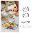 thumbnail image 4 of 2 Pcs Assiette pour Aliments Assiette Compartimentée en Acier Inoxydable Assiette pour Aliments pour Tout-Petits Assiette Compartimentée pour Servir les Aliments Assiette pour Enfants, 4 of 9