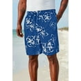 thumbnail image 5 of KingSize Men's Big & Tall Hibiscus Print 8" Swim Trunks, 5 of 5