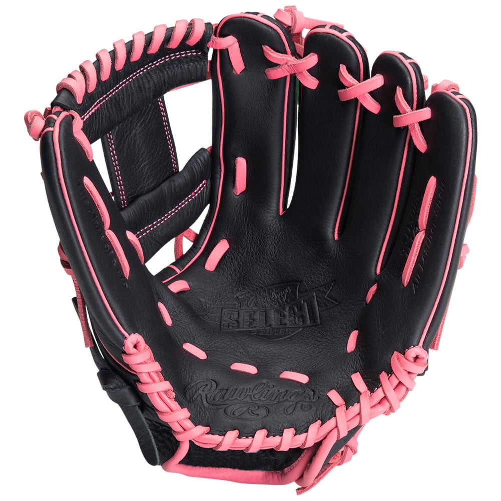 Rawlings Exclusive Youth Select Series 11.5" Baseball Glove (SS1150BP) Black/Pink 11.5