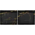 thumbnail image 3 of Marble Texture Kitchen Curtains 2 Panels UV Protected Tier Curtains, Half Window Curtains Kitchen Tiers for Guest Room Bathroom Sink Laundry Room Basement,24"x27", 3 of 7