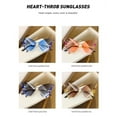 thumbnail image 4 of Luxury  Butterfly Sunglasses Vintage Rimless Oversized Sun Glasses Ladies Eyewear, 4 of 7