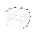 thumbnail image 3 of Butler Melrose White Step Stool, 3 of 9