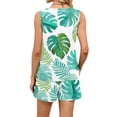 thumbnail image 5 of 2 Piece Sets for Women Tropical Summer Casual Sleeveless Shorts Outfit Lounge Travel Casual Matching Outfit, 5 of 5