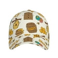 thumbnail image 2 of Yiaed Honeycomb And Honey Print Cap Adjustable Size for Running Workouts and Outdoor Activities All Seasons, 2 of 5