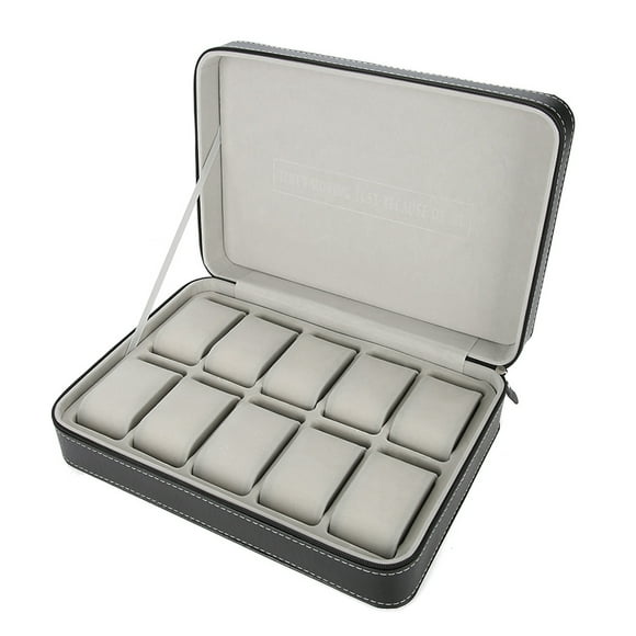 Watch Box,10 Grids Watch Display Watch Case Watch Collector Case State-of-the-Art Design