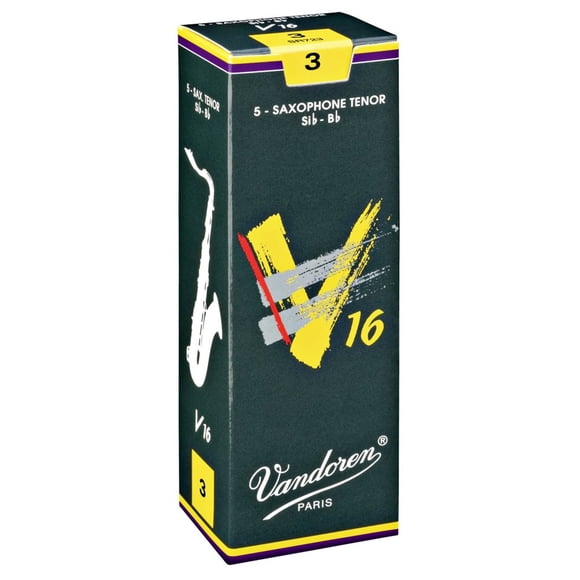 Cañas para saxofón Vandoren SR722 Tenor V16 Strength 2 Box 5