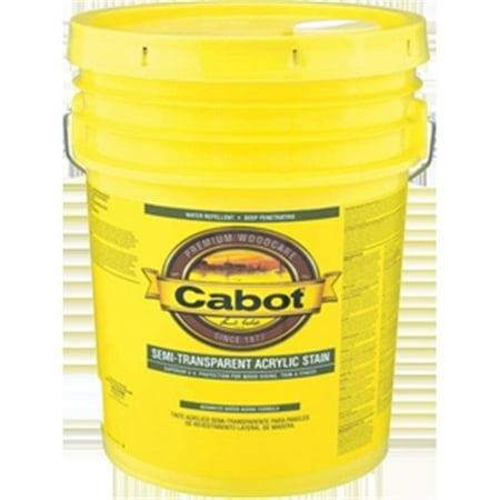 Cabot 1306 5 Gallon, Neutral Semi Transparent Water Based (Best Water Based Semi Transparent Deck Stain)