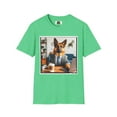 thumbnail image 5 of German Shepherd Dog "A Day at the Office" Unisex Softstyle T-Shirt, 5 of 10