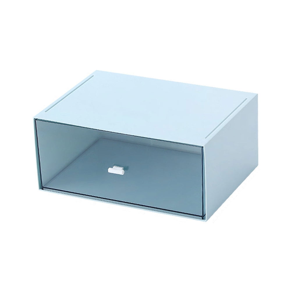 Clear Plastic Storage Drawers Space Saving Desk Organizer for Snacks Stationery Makeup