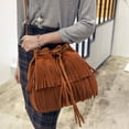 thumbnail image 5 of Zhaomeidaxi Women Leather  Bag Fringe Bag Satchel Shoulder bag Handbag Crossbody Bag, 5 of 9