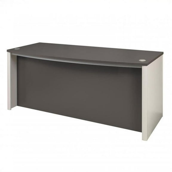 Atlin Designs Executive Desk in Slate and Sandstone