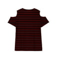 thumbnail image 5 of SROBPTY Kids Boys and Girls Short Sleeve Round Neck Printed Casual Tshirt Summer Top Red, 9-10 Years, 5 of 5
