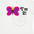 thumbnail image 4 of Inktastic 2nd Birthday I'm Two Girls Butterfly Girls Toddler T-Shirt, 4 of 5
