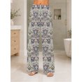 thumbnail image 2 of Pajama Pants for Women, Distressed Vintage Soft Breathable Sleepwear Lounge Pants with Pockets, 2 of 8