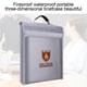 thumbnail image 4 of Yuarrent Bolsa de documentos ignífuga Bolsa de almacenamiento resistente al fuego y al agua para Documentos en efectivo Joyas Pasaporte Almacenamiento y organización del hogar, 4 of 5