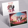 thumbnail image 3 of My Cat is My Valentine Cute Maine Coon in Gift Box 7x5in Folded Greeting Card Cat Lover Kitten Owner Gifts Single Note Card with Envelope - 3006, 3 of 5