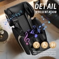 thumbnail image 6 of Sesslife Zero Gravity Massage Chair, Full Body Shiatsu Recliner with Air Pressure, Heating, Air Bags, Foot Rollers, Bluetooth and Portable Stand for Bedroom Living Room, Black, 6 of 8