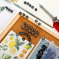 thumbnail image 7 of Duslogis 100 Pcs Numbered Push Pins 100 Sequential Thumb Tacks Flat Tacks Push Pins with Numbers 11 mm Diameter 16 mm Length Thumbtacks for Maps, Presentations, Photo, Poster (Black), 7 of 7