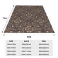 thumbnail image 6 of LNWH Boho Style Geometric Shapes Pattern Throw Blanket, Flannel Sofa Blankets for All Seasons, 80"x60", 6 of 8