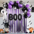 thumbnail image 2 of BOOHalloween Horrortheme Balloon Set Sceneskull Batspiderweb Balloonparty Decoration, 2 of 5