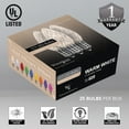 thumbnail image 2 of Opticore Warm White C7 LED Christmas Lights, C7 Christmas Lights with Shatterproof Christmas Bulbs, 50 Lights, 50’, 2 of 7