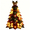 L, variant on OCLUN Christmas Patchwork Quilt Tree DIY Craft Kit, Festive Tabletop Christmas Tree Decor with Removable Doll Ornaments,With Light,K