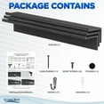 thumbnail image 5 of Wall Shelves W/Hooks, Floating Shelves Coat Rack (36 Inch, Black) by Icona Bay, 5 of 9