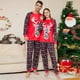 thumbnail image 2 of Christmas Moose Print Mother Father Kids Matching Outfits Baby Dog Rompers Cute Soft Sleepwear Full Sleeve Top+Trousers Pajamas, 2 of 3