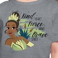 thumbnail image 2 of Disney Princess - Tiana Kind Fierce Brave - Toddler And Youth Short Sleeve Graphic T-Shirt, 2 of 5