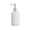 A-White, variant on Bubble Shape, Refillable Storage - Glass Soap Dispenser, Modern Stacked Circle Liquid Pump Bottle for Home Bathroom Decor (6.7x3.1 Inch)