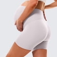 thumbnail image 4 of YUEHUA Women's Maternity Thin Ice Silk Shorts Lounge Sleep Pajama Workout Comfy Stretchy Pregnancy Shorts, 4 of 7