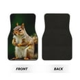 thumbnail image 2 of Fuzoiu Squirrels Eating Peanuts On The Tree Print Carpet Floor Mats for Car,Car Foot Mat Set,Universal Fit 4 Piece Mat Pad Set,Fits Most Cars Trucks Vans Sedans SUV Auto Carpet Mat Se, 2 of 7