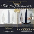 thumbnail image 3 of GFDYREE Men's Knit Tie Slim Skinny Square Necktie Width 2.2 inches Washable Solid Color and Gift Box, 3 of 6