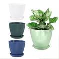 thumbnail image 3 of Pots de Fleurs en Plastique Design Minimaliste 6 Pouces - Idéal pour une Utilisation Intérieure et Extérieure, 3 of 10