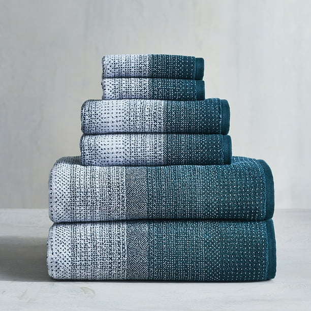 Better Homes & Gardens Signature Soft Heathered 6 Piece Towel Set, Teal