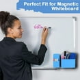 thumbnail image 5 of Magnetic Pen Holder,2 Pack Magnetic Dry Erase Marker Holder with Generous Compartments,Strong Magnet Storage Marker Pen Pencil Organizer for Refrigerator,Whiteboard,Locker Accessories, 5 of 10